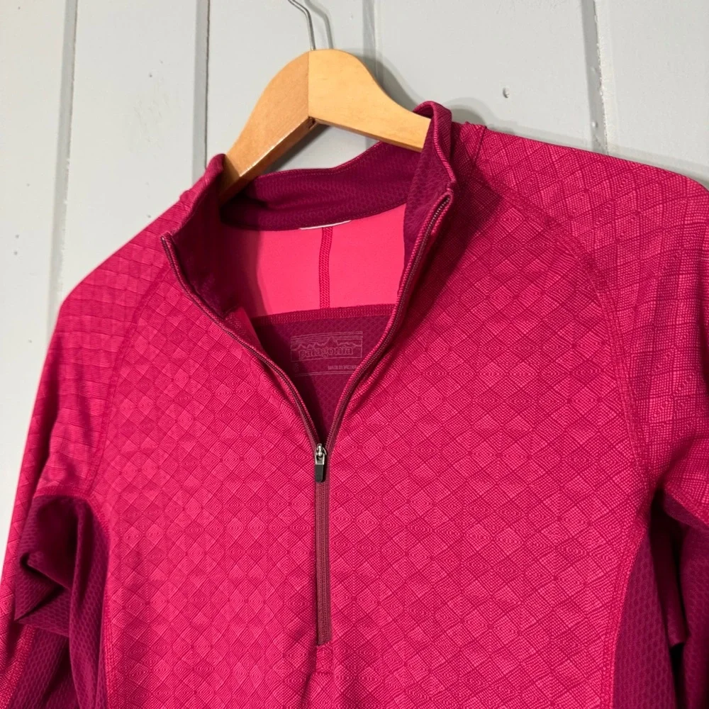 Patagonia Pink All Weather Zip-Neck‎ Shirt Women's Size Small - Picture 2 of 15